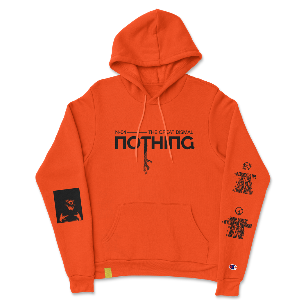 The Great Dismal Orange Champion Hoodie Nothing Official Merchandise