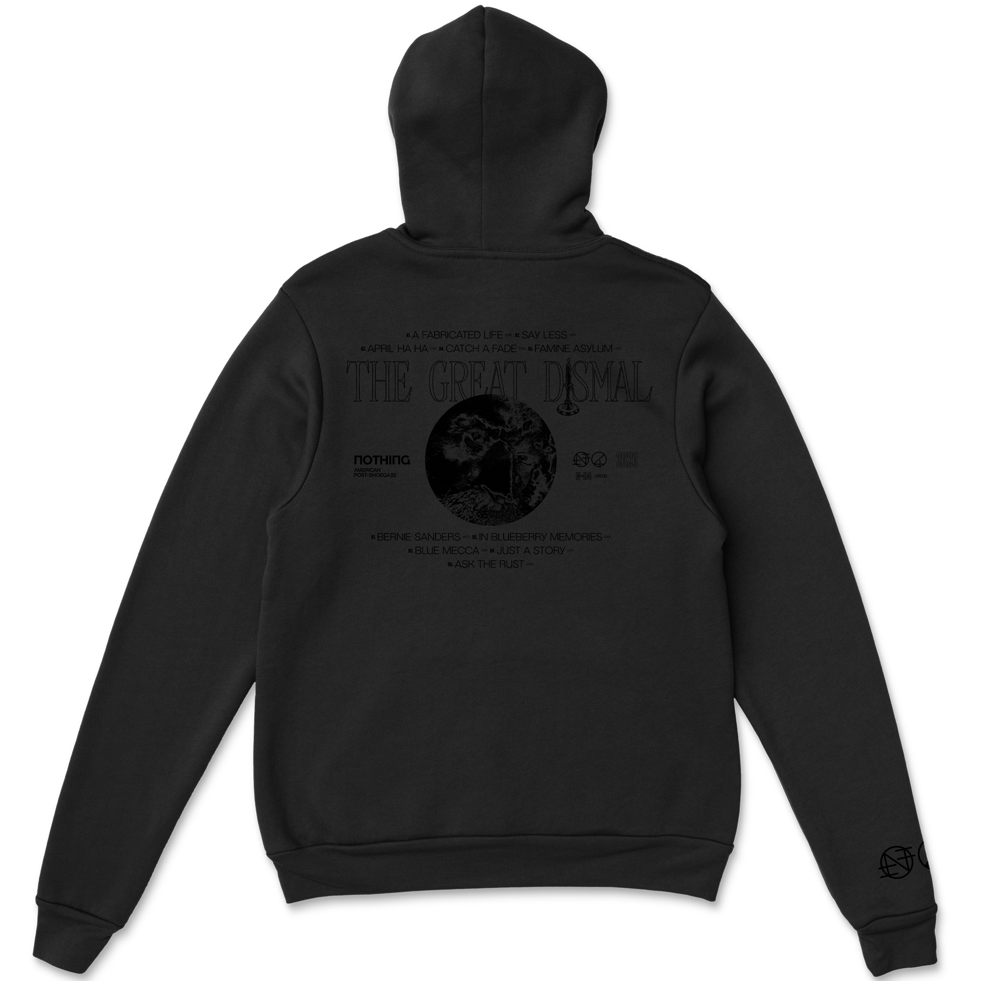 Tracklist Black on Black Hoodie