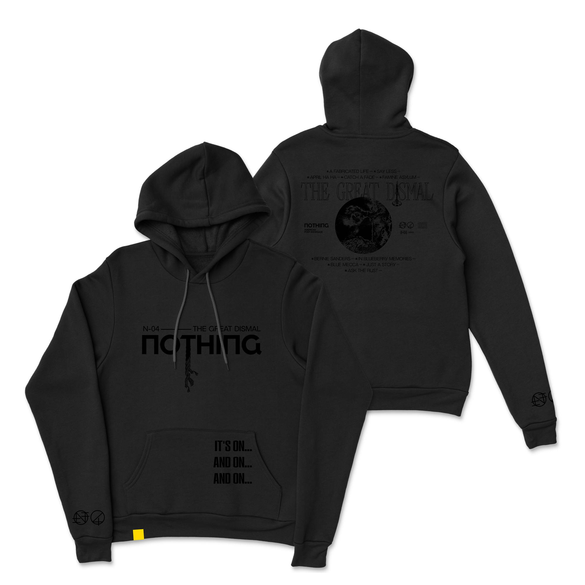 Tracklist Black on Black Hoodie