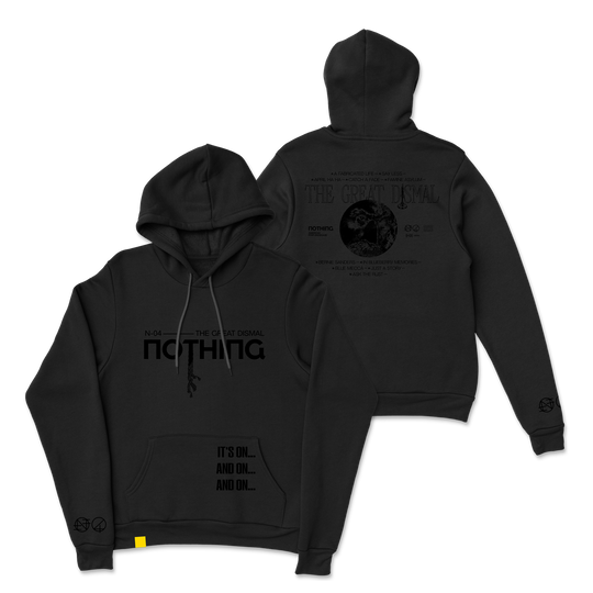 Tracklist Black on Black Hoodie